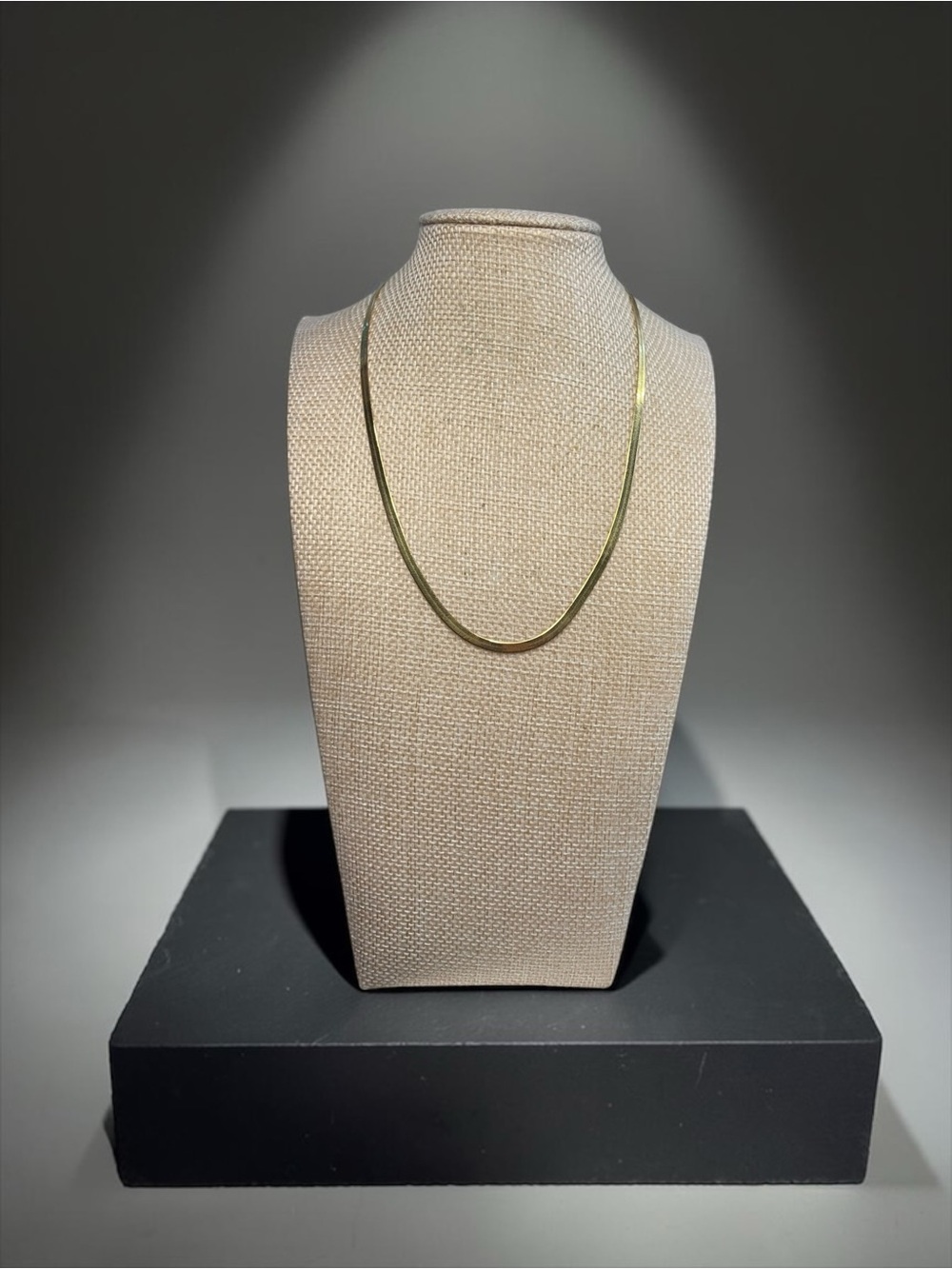 Ember & Ivy Gold Vermeil 925 Sterling Silver Herringbone Snake Chain Necklace